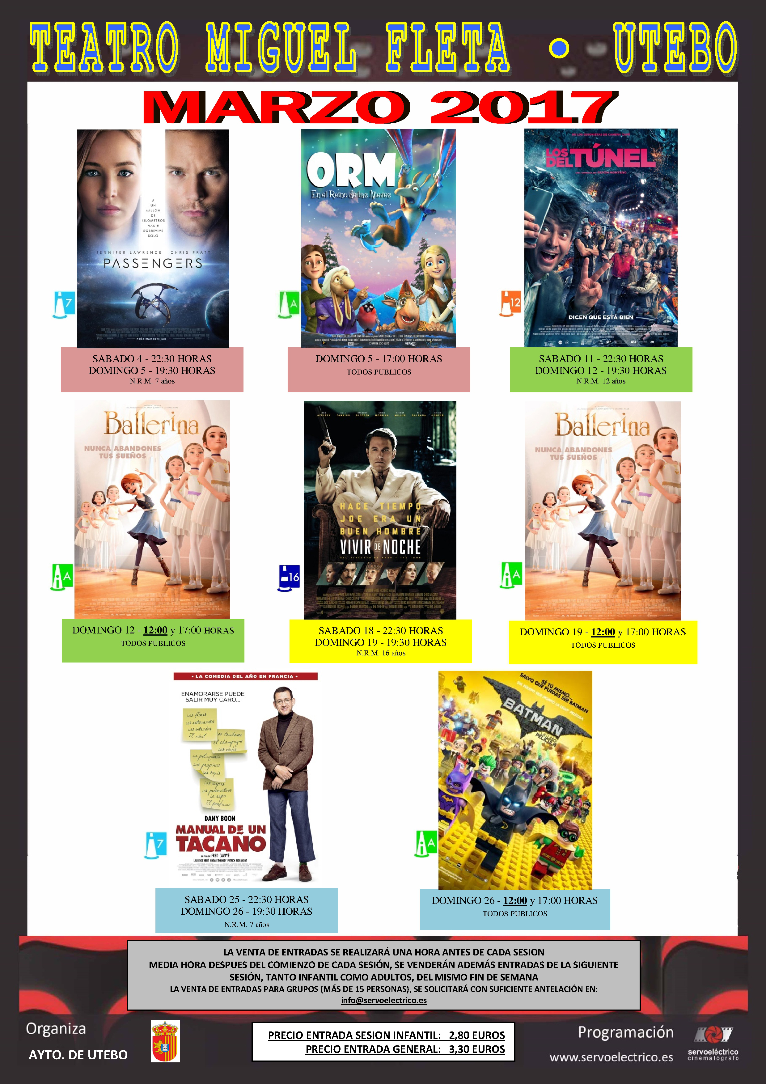 Estrenos de cartelera del mes de marzo