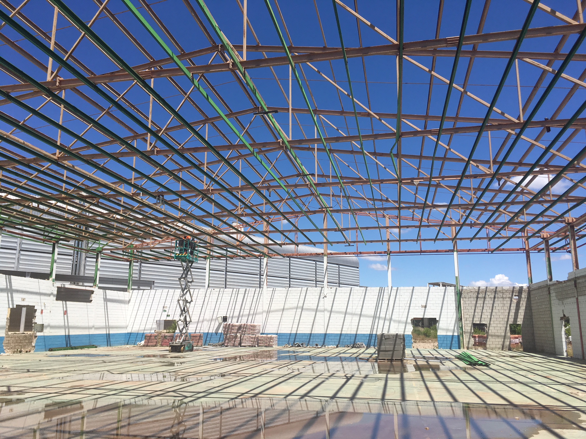 Obras zona deportiva